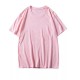 Spot-on wholesale of European and American cross-border fashionable plain-colored short-sleeved loose-fit versatile T-shirts for women (suitable for DIY)