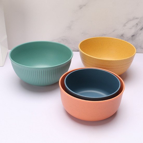 Amazone paille de blé bol de riz vaisselle à la maison salade bol de riz bol de soupe pour enfants cadeaux publicitaires protection de l’environnement