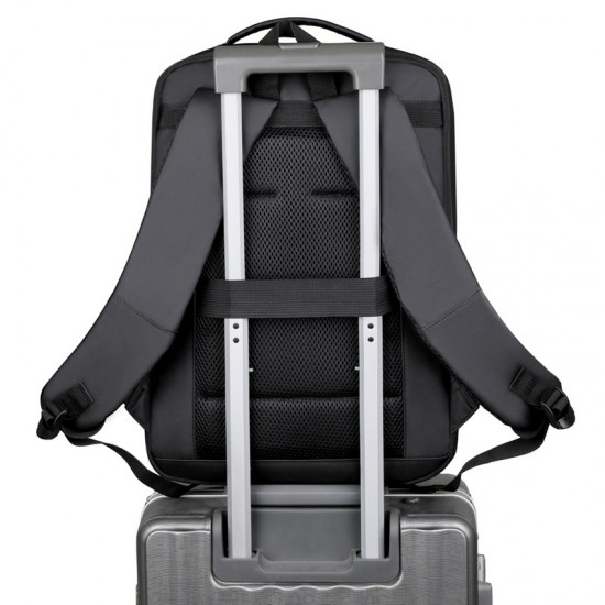 Men's double-shoulder backpack with large capacity for business use, casual travel bag for women and men