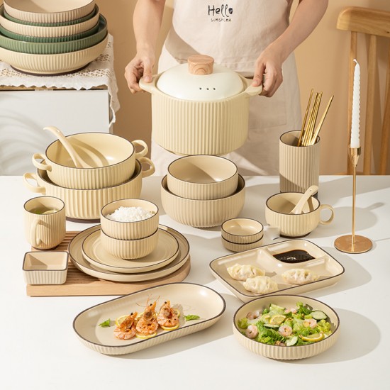 Bols vaisselle vaisselle vaisselle vaisselle vaisselle nordique influencers bols de riz wholesale vaisselle ensemble simple vaisselle japonaise plats plats combo