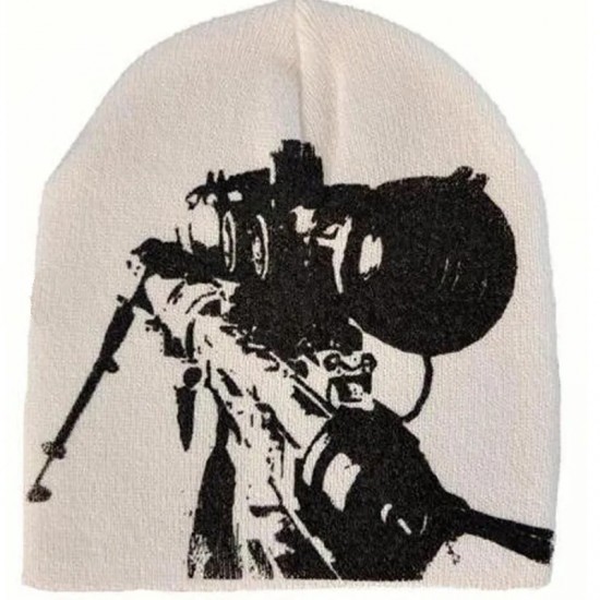 European Y2k original street multi-element pattern knitted hat for men and women same style winter warm rock hip-hop fashion wholesale