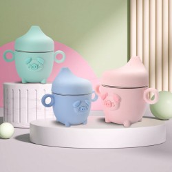 Silicone enfants boire apprendre tasse bébé binear creative cartoon 304 acier inoxydable boire tasse cadeaux en gros