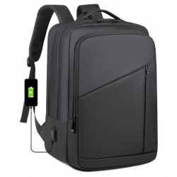 Computer double-shoulder bag, men's large capacity high-end commuting business travel double-shoulder bag, light and casual double-shoulder bag.