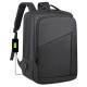 Computer double-shoulder bag, men's large capacity high-end commuting business travel double-shoulder bag, light and casual double-shoulder bag.