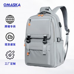 Middle School Student Backpack Girls' Junior High School Student Double Shoulder Bag Backpack Men's Fashion Outdoor Travel Commuting Bag Multiple Pockets