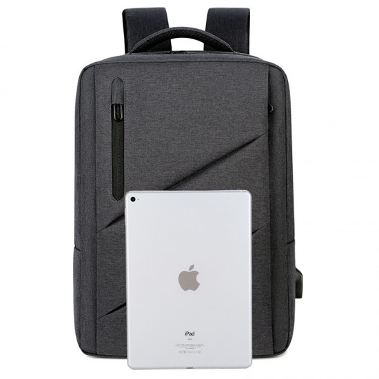 Cross-border wholesale double shoulder bag - men's business computer bag, large capacity expandable double shoulder backpack, weight reduction for commuting
