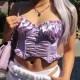 European cross-border sexy summer women's strap-on inner layer backless fringed fitted backless tank top for wholesale