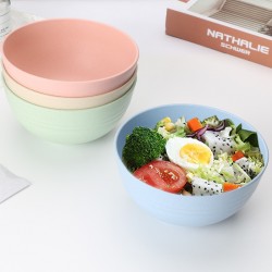 Paille de blé bol de nouilles à bulles maison soupe riz de nouilles bol de soupe pour enfants bol de nouilles bol de salade vaisselle cadeaux gros protection de l’environnement
