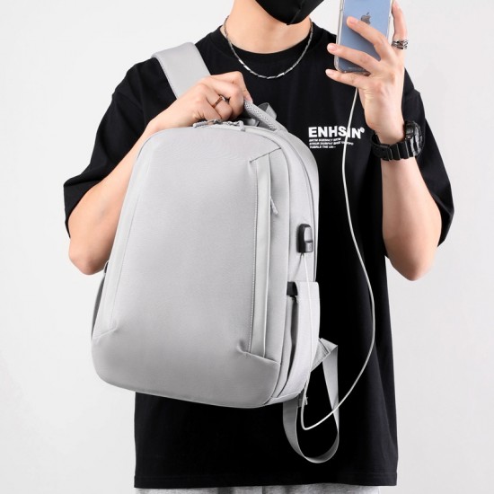 Multi-functional backpack for men, suitable for business and casual wear, with a computer compartment on both sides, suitable for students and for travel. Women's version.
