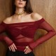 Wholesale of cross-border women's clothing for 2025, featuring a trendy and fashionable style, solid color, and figure-hugging design.