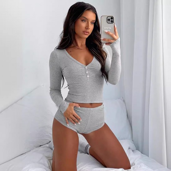 In Stock Cross-border Foreign Fashion Sexy Elastic Shoulder-Strap Open-Back Tunic for Women with Loose Sleeve and High Hips for Wholesale