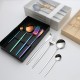 Amazone Portugal set de vaisselle 4pcs set de vaisselle européenne en acier inoxydable ensemble de couteaux et de fourchettes pour la cuisine occidentale