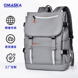 In-stock cross-border backpack with printed double-shoulder bag, business computer bag for men and women, universal backpack for commuting and traveling, casual travel bag for women and men