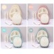 Cartoon pingouin diner set enfants vaisselle split plateau cuillère fourche bébé accessoires alimentation vaisselle bébé cadeaux