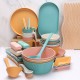 Amazone créatif grain vertical paille de blé bol tasse plat vaisselle ménage salade riz bol plat plat verre à eau ensemble