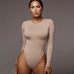 Cross-border 2025 summer new women's clothing, featuring a fashionable and sexy dress with a one-strap neck, backless, and long sleeves.