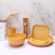 Amazone paille de blé ensemble de table maison riz bol plat plat coupe étudiant portable couteau fourche cuillère paupiers cadeaux