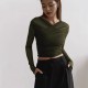 Spot-on wholesale of 2025 European and American foreign trade summer classic style sleeveless net fabric elegant pleated long-sleeved T-shirt for women