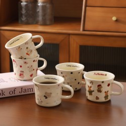 Creative cartoon tasse en céramique de lait coréen tasse fufu maison mignon boire tasse de lait petit déjeuner tasse de café