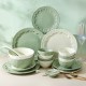 Cream wind céramique vaisselle set de soucoupes bols maison 2023 nouveau petit frais vaisselle haute apparence horizontal vaisselle paupiers plats plats plats