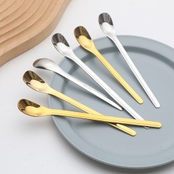304 acier inoxydable cuillère mélangeur yuan bao cuillère approfondir long cuillère gâteau cuillère maison bébé manger alimentation cuillère