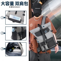 Cross-border Dual-Shoulder Bag Women Large Capacity Lightweight Reduced-Load Dual-Shoulder Backpack Short Trip Travel Business Backpack Women
