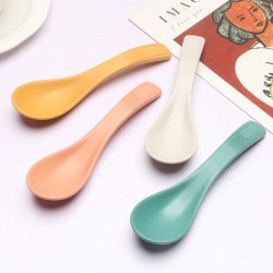 Amazon maison paille de blé cuillère grain vertical maison manger cuillère à soupe approfondir et épaisser petite cuillère cadeau