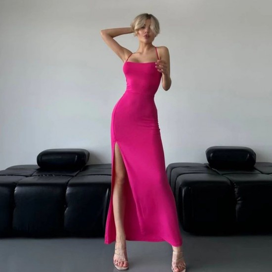 Cross-border 2025 Autumn Women's Clothing Sexy Hot Backless Striped Slim Fit Tie-Backed Fashion Tunic with Lace Details and Tight Waist for Wholesale