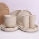 Cross-border grain vertical paille de blé bols tasses plateaux couverts maison salade bol de riz assiette de repas café tasses à boire ensemble cadeau