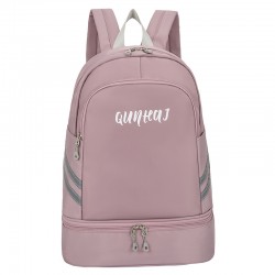 Large-capacity backpack for business and casual wear, simple design, suitable for USB computers. For commuting.