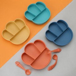 Support personnalisé creative cartoon cat claw disc tige de blé pour les enfants split splitter plate cuillère fourchette vaisselle cadeaux