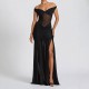In Stock Cross-border 2025 New Fashion Sexy Slim Fit Backless Openwork Knitted Tunic with Stripes and Elegant Style Long Sleeve One-Piece Dress for Wholesale