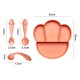 Ensembles de plats pour enfants dessins animés blé diviser plats plats avec accessoires cuillère et fourchette set creative catclap plats cadeaux