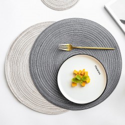 Yasawa style japonais main ramie fil rond tapis de table tapis isolant anti-chaud tapis antidérapant bol plat tapis casserole