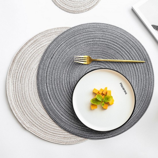 Yasawa style japonais main ramie fil rond tapis de table tapis isolant anti-chaud tapis antidérapant bol plat tapis casserole