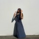 European and American style 2023 summer new pure color backless figure-hugging sexy one-piece dress, trendy basic style, women's spot-on