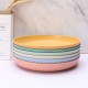 Transfrontalier de paille de blé plat plat de repas à la maison plat de salade de pâtes snack de fruits boîte de cadeau emballage boîte de stockage