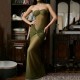 Cross-border European and American 2025 Beach Neck Satin High-Elegance Backless Solid Color Shaping Simple Short Dress for Women Wholesale