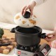 Casserole à chat orange poêle à gaz domestique résistant à la chaleur séchage au feu ne fissurant pas cuisinière à gaz marmite de concentra poêle en céramique