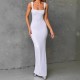 Spot-on wholesale of European and American mid-waist sporty style ribbed cotton high elasticity women's T-shirt pants, wide-edge full-buttock underwear for women