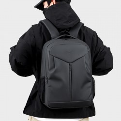 Urban simple backpack for men, fashionable double-shoulder backpack for light weight, large-capacity female double-shoulder backpack for commuting and traveling