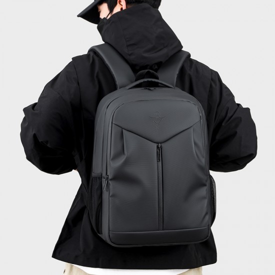 Urban simple backpack for men, fashionable double-shoulder backpack for light weight, large-capacity female double-shoulder backpack for commuting and traveling