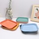 Cross-border wheat paille assiette combo set creative spit bone assiette assiette carrée disque plat à la maison ensemble de vaisselle