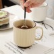 Carnation simple tasse de grande capacité tasse en céramique à la maison tasse d’eau tasse de café tasse d’avoine tasse de petit déjeuner