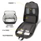 Double Shoulder Backpack Men's Multi-functional Business Leisure Laptop Bag Commuting Bag Women