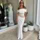 Cross-border European and American 2024 New Sexy Fashion High-Elegance Dress with Shaping Bra Backless Fish-tail for Wholesale