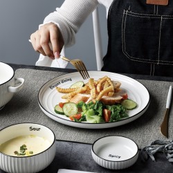 Jarabe nordique ins air vaisselle set de vaisselle maison simple bol plat chopin chopin combo vaisselle en céramique manger repas bol soupe bol
