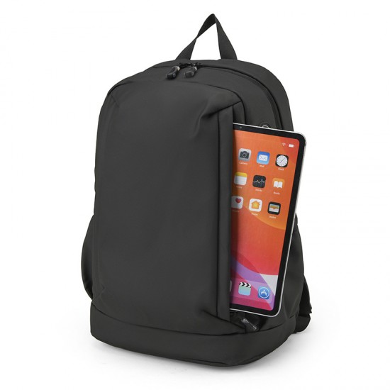 Cross-border Men's Business Dual-Shoulder Backpack Water-Resistant Leather Dual-Shoulder Bag Large Capacity Laptop Backpack Dual-Shoulder Travel Backpack