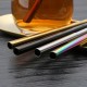304 acier inoxydable pliable paille trois sections télescopique thé au lait creative portable outdoor set vaisselle de qualité alimentaire