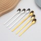 304 acier inoxydable cuillère mélangeur yuan bao cuillère approfondir long cuillère gâteau cuillère maison bébé manger alimentation cuillère